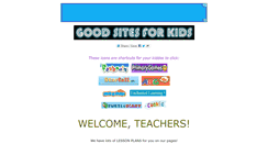 Desktop Screenshot of goodsitesforkids.org